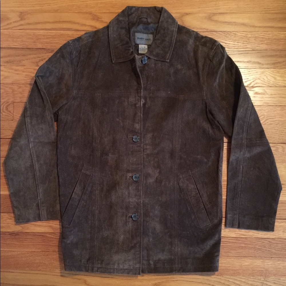 Nice Brandon Thomas Women’s Leather Coat *